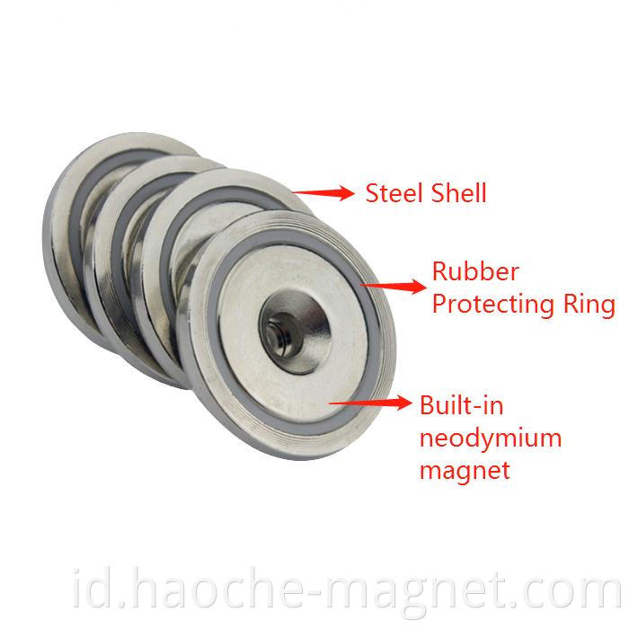 Neodymium pot magnet stainless steel magnet kuat untuk dijual